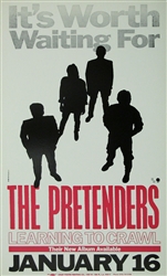 The Pretenders Learning To Crawl Original Concert Poster
Vintage Rock Poster