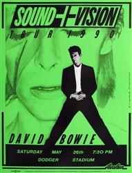 David Bowie Original Concert Poster
Vintage Rock Poster
Dodger Stadium