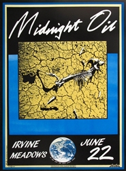 Midnight Oil Original Concert Poster
Vintage Rock Poster