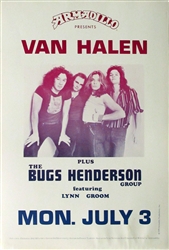 Van Halen Original Concert Poster
Vintage Rock Poster
Armadillo