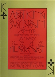 Albert King And Savoy Brown Original Concert Poster
Vintage Rock Poster
Fillmore West