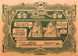 Spirit And The Turtles Original Concert Poster
Vintage Rock Poster
The Bank in Torrance