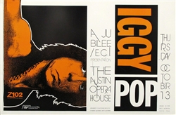 Iggy Pop Original Concert Poster
Vintage Rock Poster
Original Concert Poster From Austin