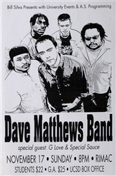 Dave Mathews Band Original Concert Poster
Vintage Rock Poster
Original Concert Poster From UCSD