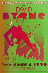 David Byrne Original Concert Poster
Vintage Rock Poster