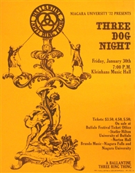 Three Dog Night Original Concert Poster
Vintage Rock Poster