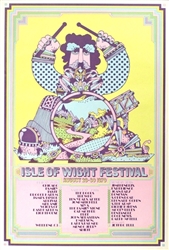Isle Of Wight Festival Original Concert Poster
Vintage Rock Poster
Jimi Hendrix
