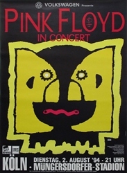 Pink Floyd Original Concert Poster
Vintage Rock Concert Poster