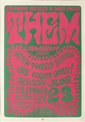 Them And New Tweedy Brothers Original Concert Poster
Original Concert Poster 
Wes Wilson