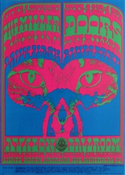 The Doors And Miller Blues Band Original Concert Poster
Avalon Ballroom
Victor Moscoso