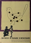 To Kill A Mockingbird Original Romanian One Sheet
Vintage Movie Poster
Gregory Peck