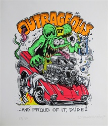 Ed Big Daddy Roth Outrageous Rat Fink Fine Art Silkscreen
Kustom Kulture
Hot Rod
Von Dutch