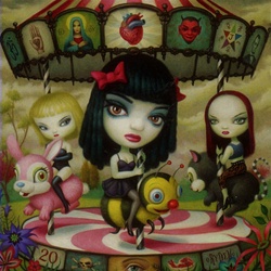 Mark Ryden Clear Hearts Grey Flowers Limited Edition Framed Print
Lowbrow
Lowbrow Artwork
Pop Surrealism