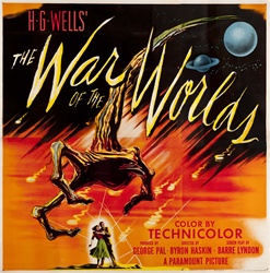 War Of the Worlds Original US Six Sheet
Vintage Movie Poster