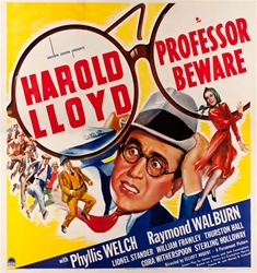 Professor Beware Original US Six Sheet
Vintage Movie Poster
Harold Lloyd
Vintage Film Poster
Vintage Film Poster
