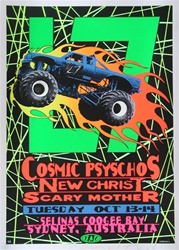 Taz L7 Cosmic Psyschos Original Rock Concert Poster