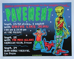 Taz Pavement Original Rock Concert Poster