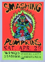 Taz Smashing Pumpkins Original Rock Concert Poster