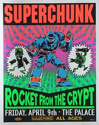 Taz Superchunk Original Rock Concert Poster