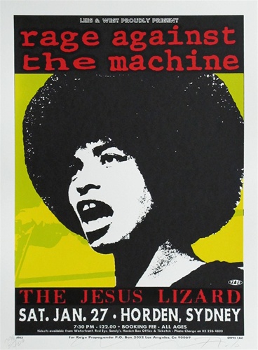 Taz Rage Against the Machine Suite of 4 Original Rock Concert Posters