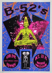 Taz B-52's And The Violent Femmes Original Rock Concert Poster