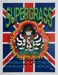 Taz Supergrass Original Rock Concert Poster