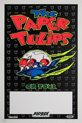 Taz Paper Tulips Original Rock Concert Poster