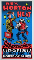 Taz Reverend Horton Heat Original Rock Concert Poster
