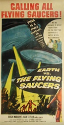 Earth Vs. The Flying Saucer Original US Three Sheet