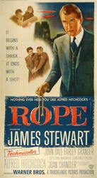 Rope Original US Three Sheet
Vintage Movie Poster
Alfred Hitchcock