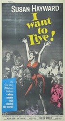 I Want To Live Original US Three Sheet