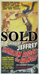 Harlem Rides The Range Original US Three Sheet