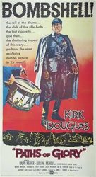 Paths Of Glory Original US Three Sheet
Vintage Movie Poster
Stanley Kubrick