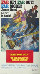 On Her Majesty's Secret Service Original US Three Sheet