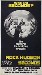 Seconds Original US Three Sheet
Vintage Movie Poster
Rock Hudson