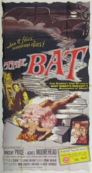 The Bat Original US Three Sheet
Vintage Movie Poster
Vincent Price