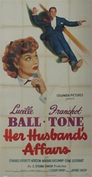Her Husband's Affairs Original US Three Sheet
Vintage Movie Poster
Lucille Ball