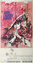 My Fair Lady Original US Three Sheet
Vintage Movie Poster
Audrey Hepburn
Rex Harrison