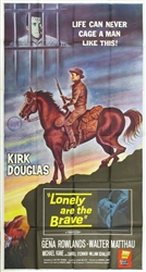 Lonely Are The Brave Original US Three Sheet
Vintage Movie Poster
Kirk Douglas
Gena Rowlands