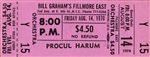 Procul Harum Original Fillmore East Concert Ticket
Fillmore East
Bill Graham