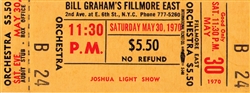 Joshua Light Show Original Fillmore East Concert Ticket
Fillmore East
Bill Graham