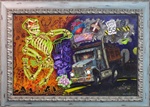 Jeral Tidwell Next Exit Roadkill Hell Original Painting