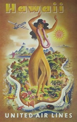 Hawaii Original Travel Poster