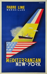 Fabre Line Original Travel Poster