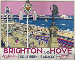 Brighton And Hove Original Advertising Poster
British Travel Poster
Kenneth Denton Shoesmith