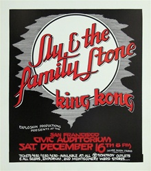 Sly and the Family Stone Original Concert Poster