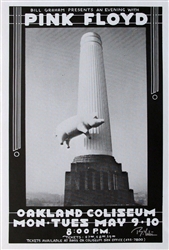 Pink Floyd Original Concert Poster at the Oakland Coliseum by Randy Tuten
Vintage Rock Poster
Randy Tuten