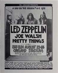 Led Zeppelin And Joe Walsh And Pretty Things Original Concert Poster
Vintage Rock Poster
Randy Tuten