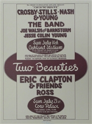 Crosby Stills Nash and Young And The Band And Eric Clapton Original Concert Poster
Vintage Rock Poster
Randy Tuten