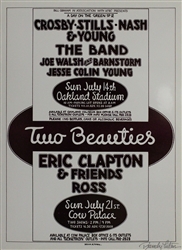 Crosby Stills Nash and Young And The Band And Eric Clapton Original Concert Poster
Vintage Rock Poster
Randy Tuten